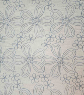 Embroidered Linen D#2 - Blue