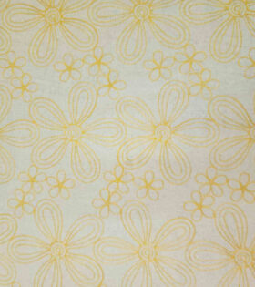 Embroidered Linen D#2 - Canary