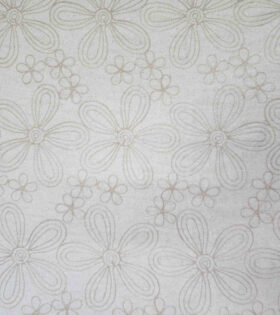 Embroidered Linen D#2 - Beige