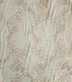 Embroidered Linen D#1 - Beige