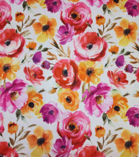 Digital Printed Duchess Satin - Floral