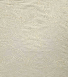 Embroidered Linen D#2 - Cream