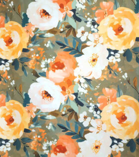 Digital Printed Duchess Satin - Floral