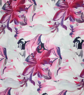 Digital Printed Duchess Satin - Floral