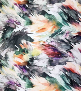 Digital Printed Duchess Satin - Abstract