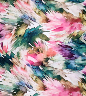 Digital Printed Duchess Satin - Abstract