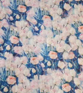 Printed Cotton Slub - Pink