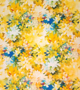 Rayon Challis D#6 - Floral - Yellow