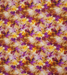 Rayon Challis D#7 - Floral - Purple