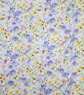 Rayon Challis D#9 - Floral - Lavender