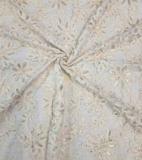 Lace Taped Tulle - Cream