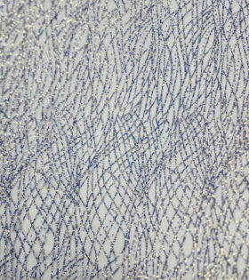 Riya Sugar Metallic Tulle - Royal Blue