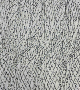 Riya Sugar Metallic Tulle - Navy Blue