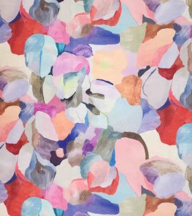 Printed Armani Satin - Abstract - Orange