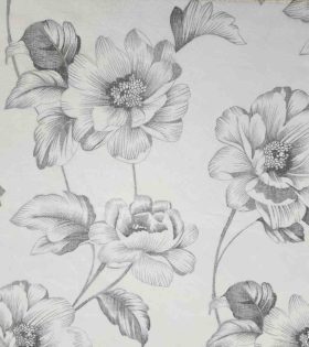 Printed Linen Voile D#1 - Grey