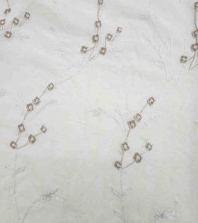 Printed Linen Voile D#4 - Coffee