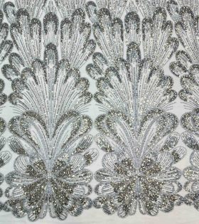 Inaya Beaded Tulle - Teal