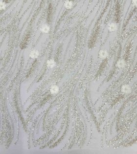 Zayna Evening 3D Tulle - Cream