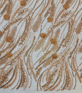 Zayna Evening 3D Tulle - Rust