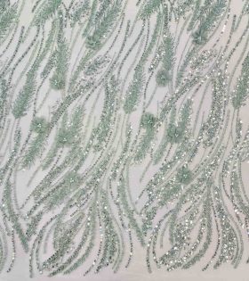 Zayna Evening 3D Tulle - Sage