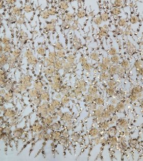 Reimah Beaded Tulle - Beige