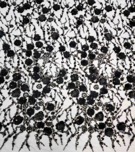 Reimah Beaded Tulle - Black