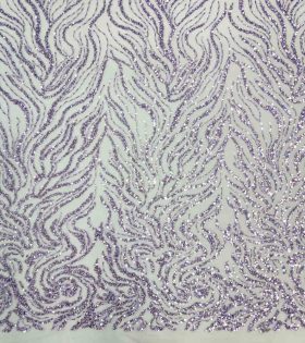 Nuro Beaded Tulle - Lilac