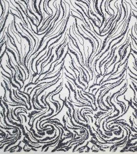 Nuro Beaded Tulle - Navy Blue