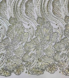Arwa Beaded Tulle - Olive