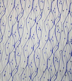 Pearl Embroidered Tulle - Royal Blue