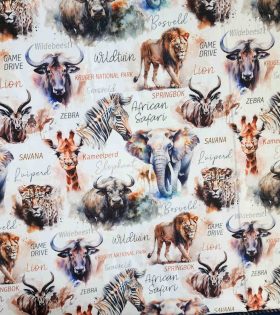 Printed Mini Matt - Safari - White