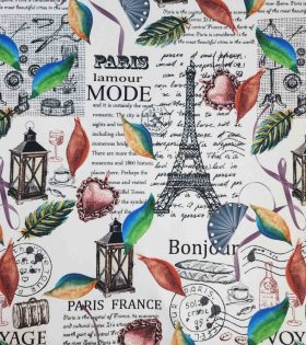 Printed Mini Matt - Paris - White