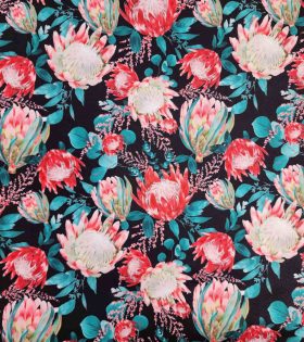 Printed Mini Matt - Protea - Black