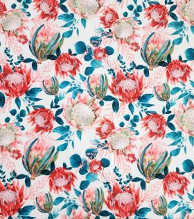 Printed Mini Matt - Protea - White