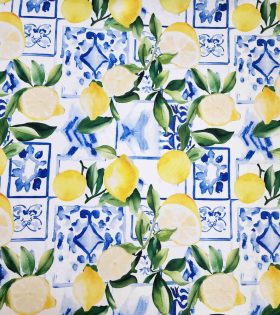 Printed Mini Matt - Lemon - White