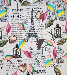 Printed Mini Matt - Paris - Dusty Pink