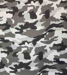 Printed Cotton Poplin - Grey