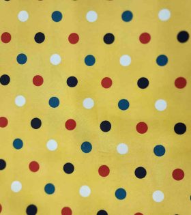 Printed Cotton Poplin - Custard