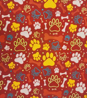 Printed Cotton Poplin - Red
