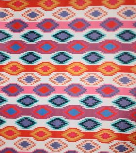 Digital Printed Duchess Satin - Abstract - Orange
