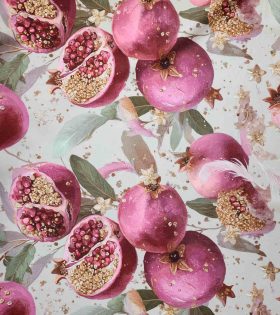 Printed Mini Matt - Pomegranate - Stone