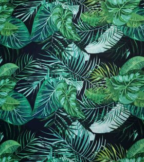 Printed Mini Matt - Tropical Leaves - Black
