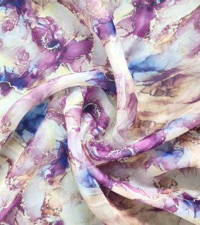 Printed Organdy Satin