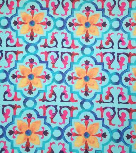Printed Mini Matt - Floral - Mint