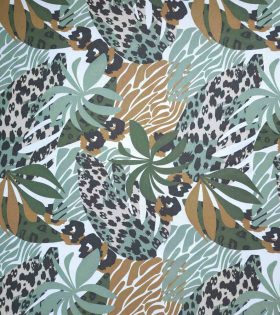 Printed Mini Matt - Leaves - White