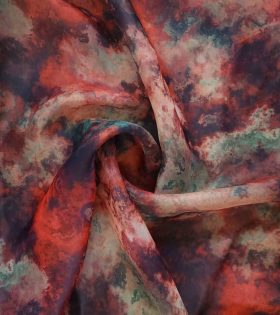 Printed Organdy Satin