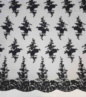 Lana Flower Tulle - Black