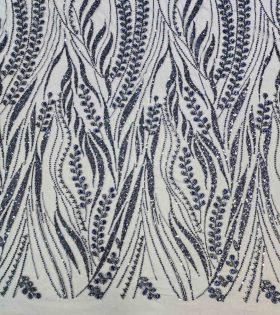 Ophelia Sequins Tulle - Navy Blue