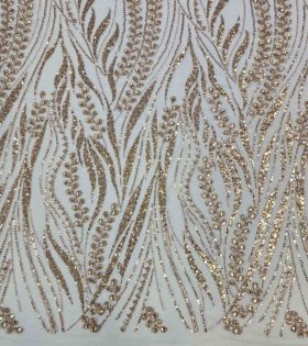 Ophelia Sequins Tulle - Mocha