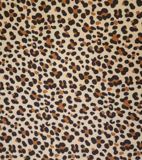 Printed Tik Tok Satin D1 - Animal Print - Beige